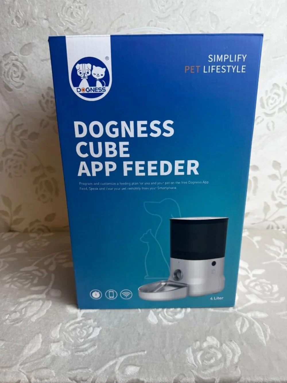 Dogness Cube App-Controlled Automatic Programmable Dog & Cat Feeder Green NEW